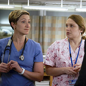 Nurse Jackie, Edie Falco, Merritt Wever Nurse Jackie, Edie Falco, Merritt Wever